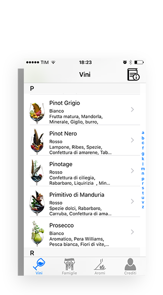 Aromi dei Vini - Presentazione App. iOS e Android